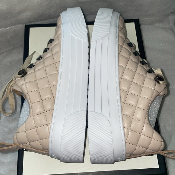 NWT J/SLIDES AIMEE Nude Leather Sneaker - Picture 11 of 13